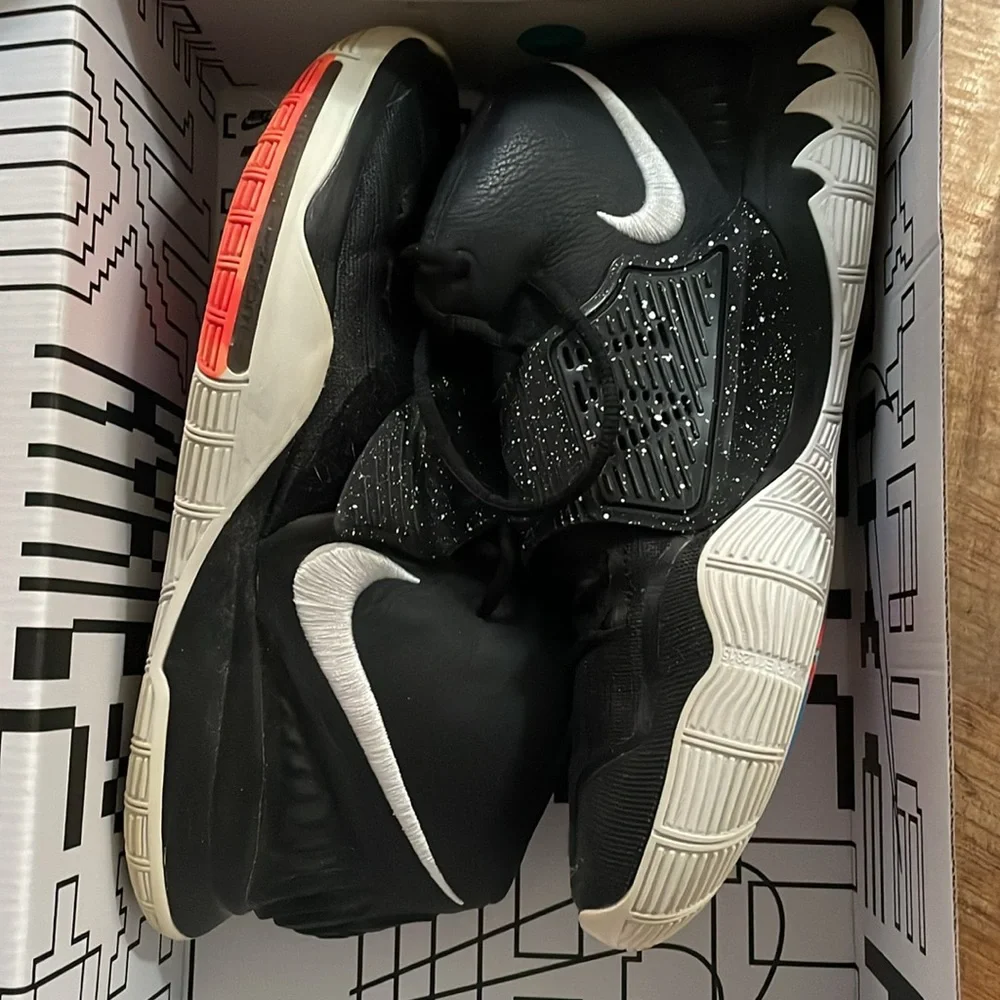 NIKE Kyrie 6 Jet Black White‎ BQ 4630 001 Men's Basketball Shoe 10